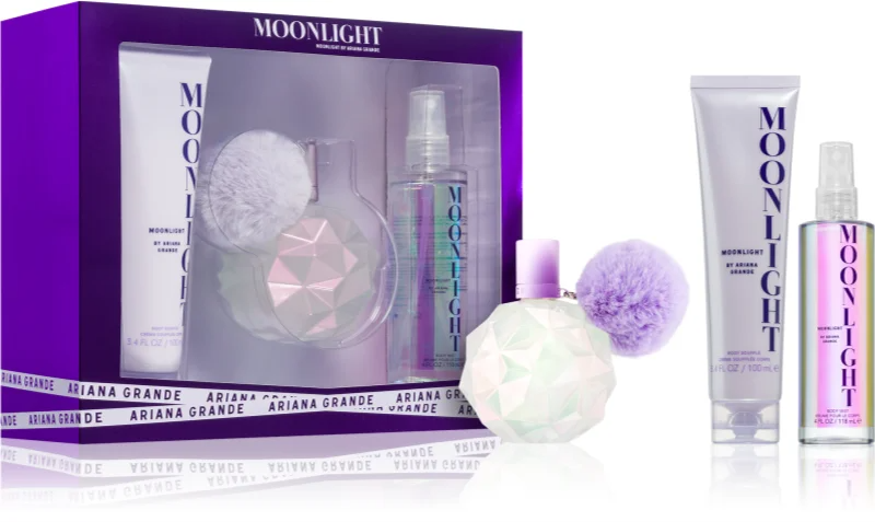 Set Regalo Ariana Grande Moonlight 100ml EDP + 100ml Crema Corpo + 118ml Body Mist per Donna