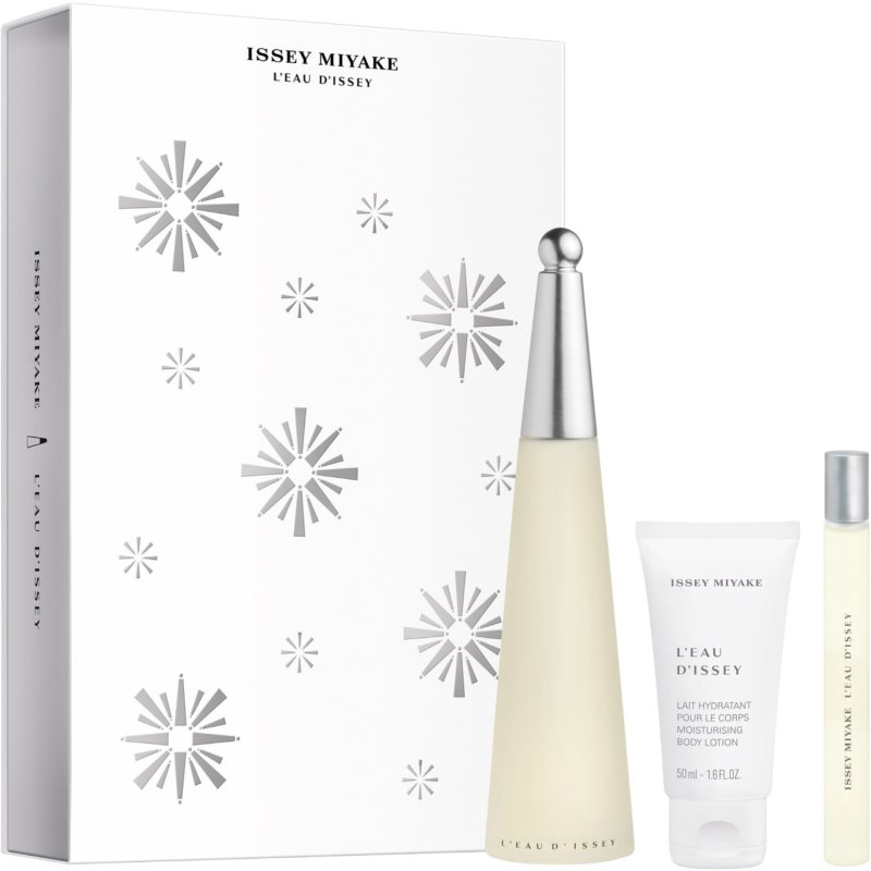 Issey Miyake L'eau D'issey 100ml EDT + 50ml Lozione Corpo + 10ml Mini Set Regalo per Donna