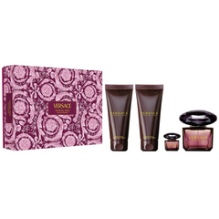 Versace Crystal Noir Set de regalo 90 ml EDT + 100 ml Gel de ducha + 100 ml Loción corporal + Mini